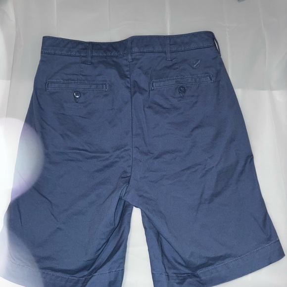 Cremieux Blue 30 Waist Men Shorts Flat Front Chino 9” Inseam Preppy seersucker - Picture 3 of 6